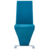 Swen Studio -  Dining Chairs with Zigzag Shape 6 pcs Blue Faux Leather